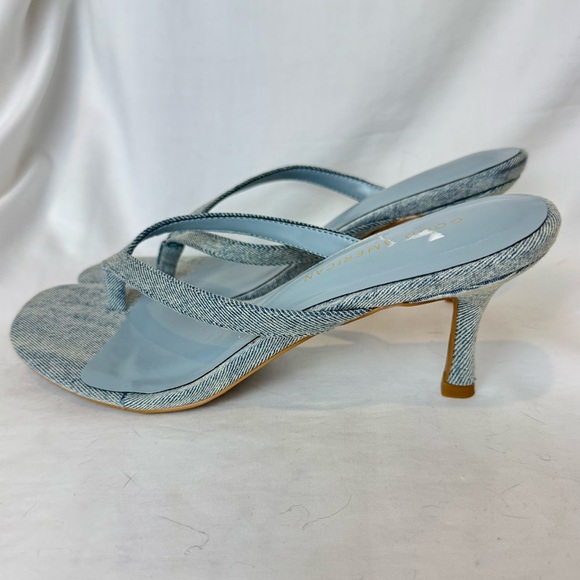 GOOD AMERICAN denim mule sandal in indigo 8.5 - Picture 7 of 10